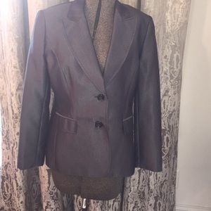 TAHARI  Arthur S. Levine grey jacket